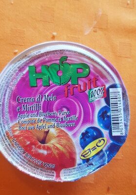 Crema di mela e mirtilli