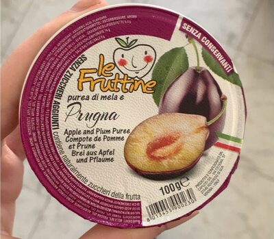 Purea di mela e prugna