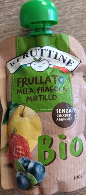Frullato biologico mela fragola mirtillo