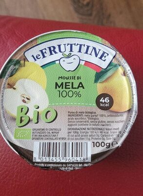 mousse di mela front packaging