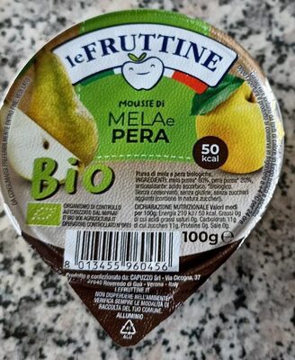 Mousse Mela e Pera front packaging