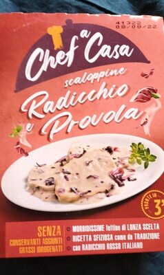Scaloppine radicchio e provola front packaging