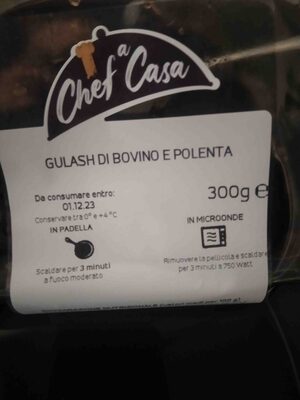 gulash di bovino e polenta