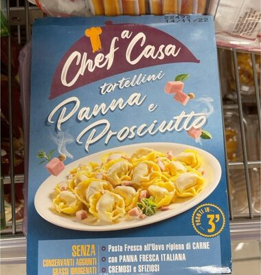 Tortellini panna e prosciutto front packaging