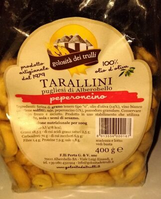 Tarallini al Peperoncino front packaging