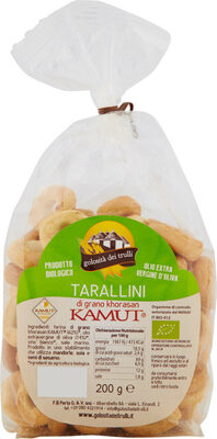 Tarallini di grano khorosan kamut front packaging