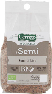 I semi semi di lino bio front packaging