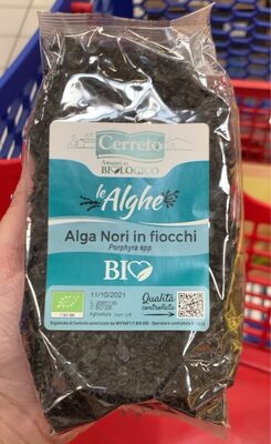 Alga nori in fiocchi front packaging