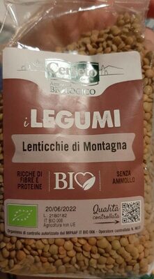 Lenticchie di montagna front packaging
