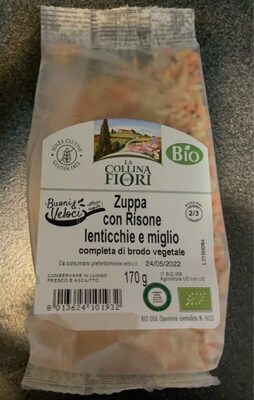 Zuppa con risone lenticchie e miglio