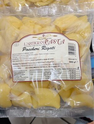 Paccheri rigati front packaging