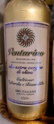 Olio extravergine front packaging