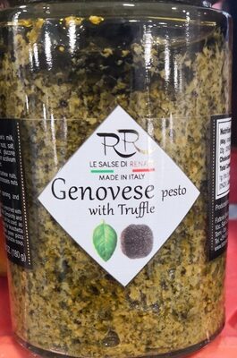 Genovés pesto with truffle front packaging