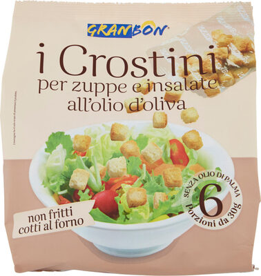 I crostini pe zuppe e insalate all'olio d'oliva