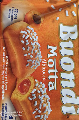 Buondì albicocca front packaging