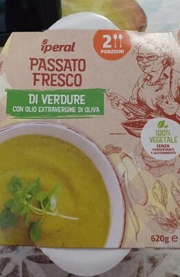 Passato fresco di verdure con olio fresco d' oliva