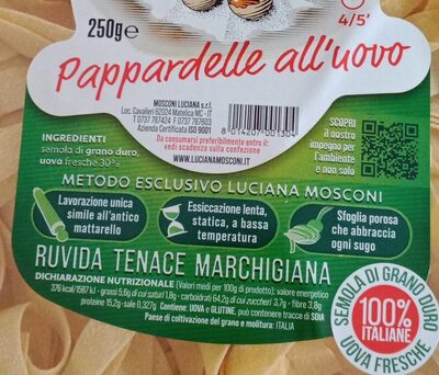 Pappardelle all'uovo