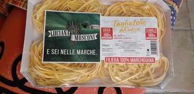 Tagliatelle all'uovo front packaging