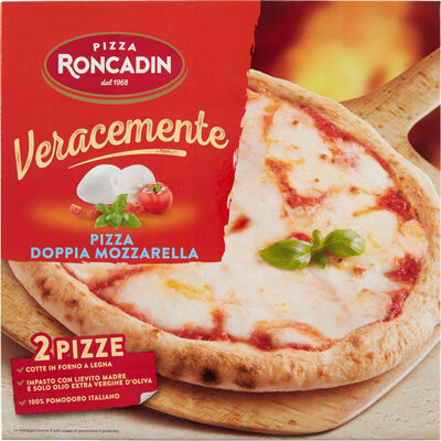 Veracemente pizza doppia mozzarella front packaging