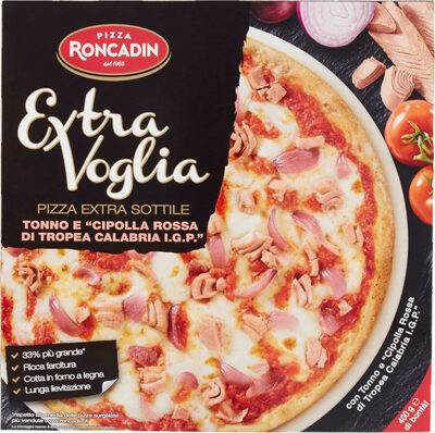 Extra voglia pizza extra sottile tonno e cipolla