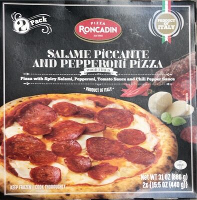 Salame Piccante and Pepperoni pizza