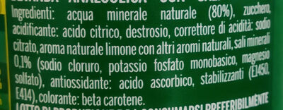 Energade ingredients label