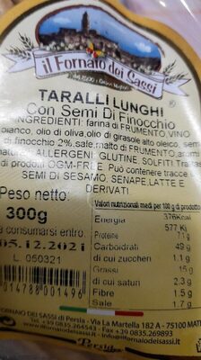 Taralli lunghi front packaging