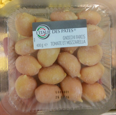Gnocchi farcis tomate et mozzarella front packaging