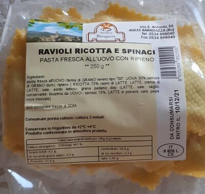 Ravioli ricotta e spinaci