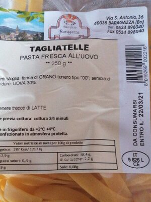 Tagliatelle front packaging