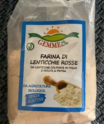 Farina di lenticchie rosse front packaging