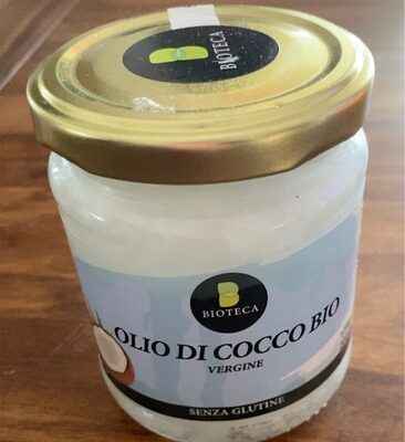 Olio di cocco bio vergine front packaging