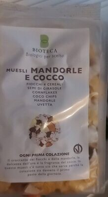 Muesli mandorle e cocco