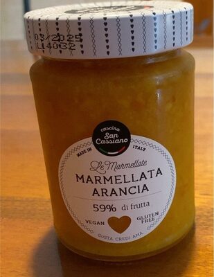 Marmellata arancia front packaging