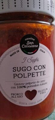 Sugo con polpette front packaging