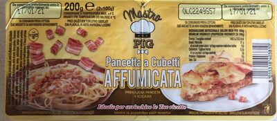 Pancetta a cubetti - Affumicata front packaging