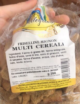 Friselline mignon multi cereali front packaging