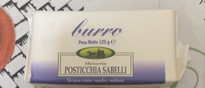 Burro 125 g front packaging