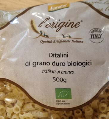 Ditalini di grano duro biologici