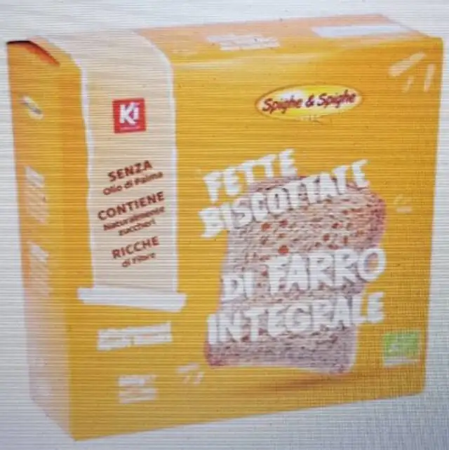 Fette Biscottate di FARRO integrsle front packaging