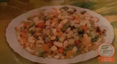 Minestrone con legumi surgelato front packaging