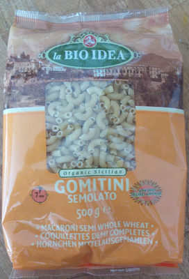 Pâtes alimentaires coquillettes demi complètes