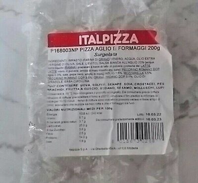 Pizza aglio e formaggi
