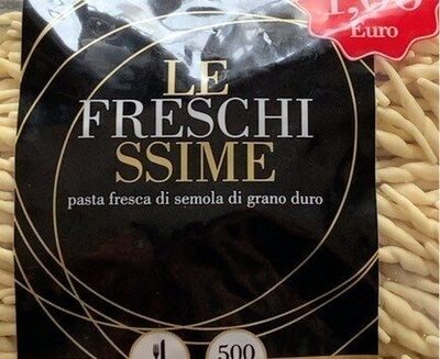 Le freschissime front packaging