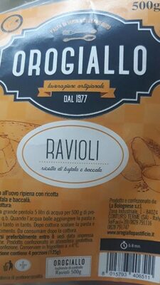 Ravioli ricotta di bufala e baccalà