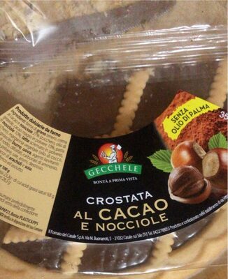 Crostata al cacao e nocciole front packaging