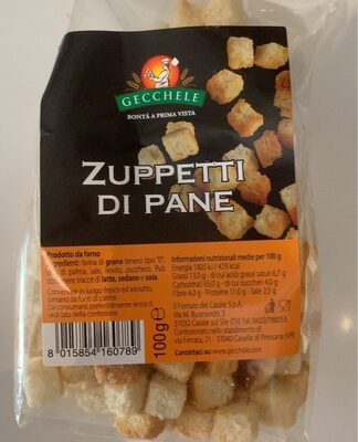 Zuppetti di pane front packaging