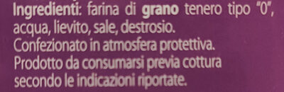 Pane Arabo ingredients label