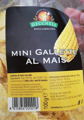 Mini gallette di mais