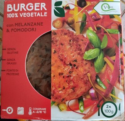 Burger 100% vegetale front packaging